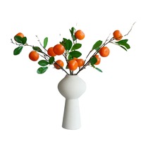 Décoration réaliste de branche d'orange à bas prix pour salon, table à manger, hôtel, accessoires de photographie de mariage