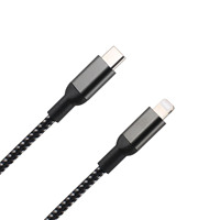 Kabel Data ponsel pengisi daya cepat, kabel Data USB Tipe C asli untuk IP