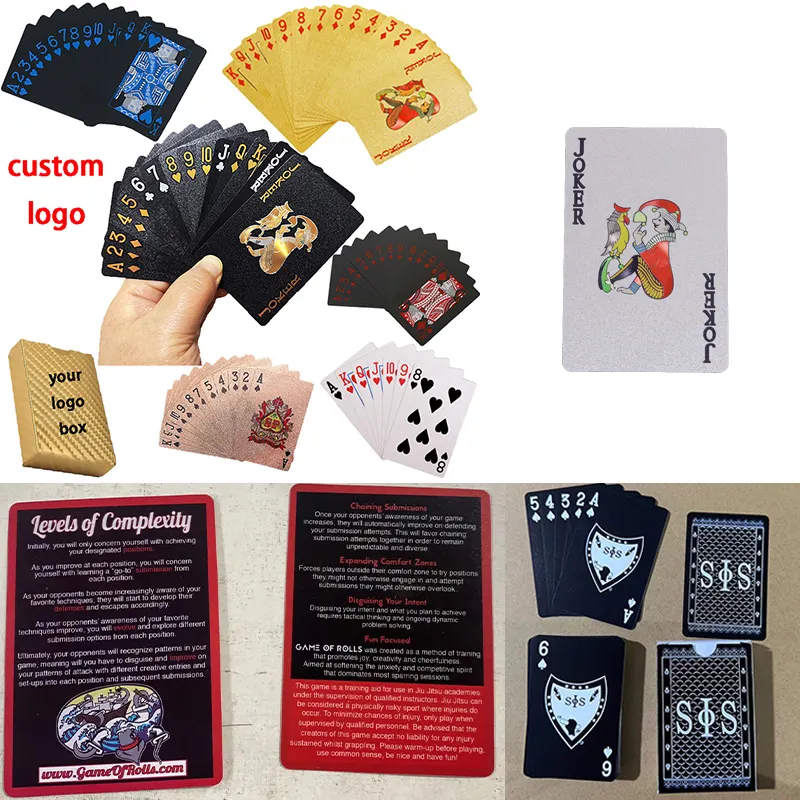 Suministro rápido, diseño personalizado, bonitas instrucciones de impresión, juegos de mesa, naipes de póquer, precio barato al por mayor, proveedor de China