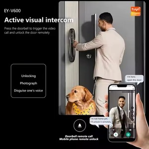 Tuya Digitaal Slot Cerradura Inteligente Wifi App Vingerafdrukkaart 3d Gezichtsherkenning Automatisch Slim Deurslot - Product Image 4