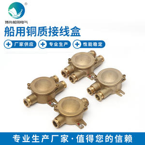 Boîtes de jonction marines en cuivre série JXH avec connecteurs à interrupteur, presse-étoupe étanches pour usage maritime - Product Image 5