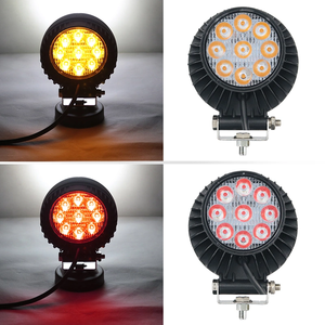 Luz de Trabajo LED de Doble Cara de 4/4.5 Pulgadas, 27W, Roja/Ámbar, <span class=keywords><strong>Señal</strong></span> de Freno y Direccional + Faro LED Original para Scooter Kukirin G2 Master/PRO/Max - Product Image 4
