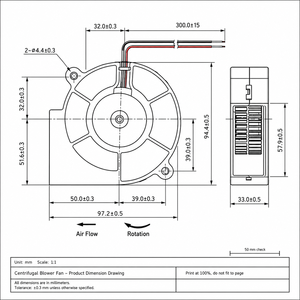 Ventilador de Refrigeración sin Escobillas DC 9733 24V/12V WKH 1024VH 4500RPM Venta Directa de Fábrica para Motor de Ventilador Electromecánico Turbo Mini - Product Image 6