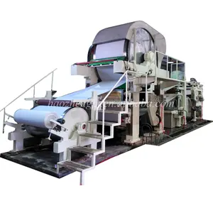 China Fabrikant Complete Set Afval Papier Recycling Plant Wc Tissue Papier Maken Machine Prijs