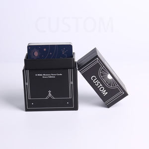 Cartas Bíblicas Personalizables de Alta Calidad, Diseño Clásico Negro Mate Duradero, Cartas de Juego con Caja Rígida - Product Image 1