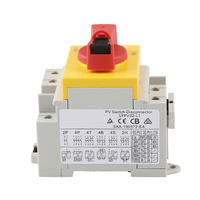 Interruptor Aislador de CC de 32A y 1000V, 2P 4P, Montaje en Riel DIN IP20 para Sistemas Solares Fotovoltaicos