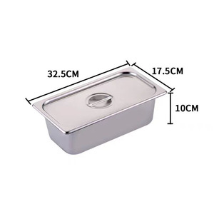 VICTORY 201 Acier Inoxydable GastroNorm Yaourt Casserole et Fruits Mixtes Saladier Equipement de Cuisine pour Hôtels et Restaurants - Product Image 3