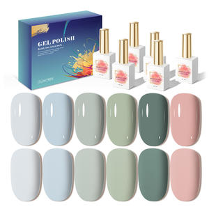 OEM logotipo personalizado 6ml UV LED Soak-off 3-Step Gel Polish Set personalizado al por mayor arte de uñas con recogida de botellas - Product Image 1