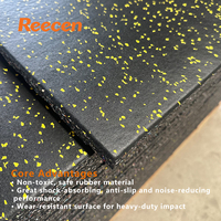 Dalles de sol en caoutchouc EPDM insonorisantes 20 mm, emboîtables, anti-vibrations pour studio de fitness en étage
