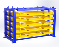 Étagères à palettes industrielles robustes et durables sur mesure pour l'acier avec tiroir coulissant réglable anti-rouille