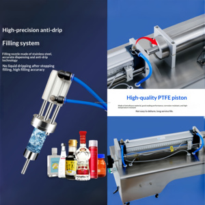 Spot <strong>Goods</strong> Semi Automatic Pneumatic Piston Filling Machine for Liquid <strong>Paste</strong> Juice Bottle Filling, High Accuracy Factory Supply - Product Image 6