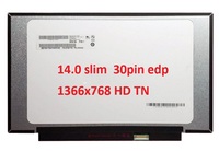 Écran LCD pour ordinateur portable 14.0 "mince 30 broches QT140WHM-N44 HD 1366x768 panneau de remplacement d'affichage à LED avec support Compatible pour HP/Acer