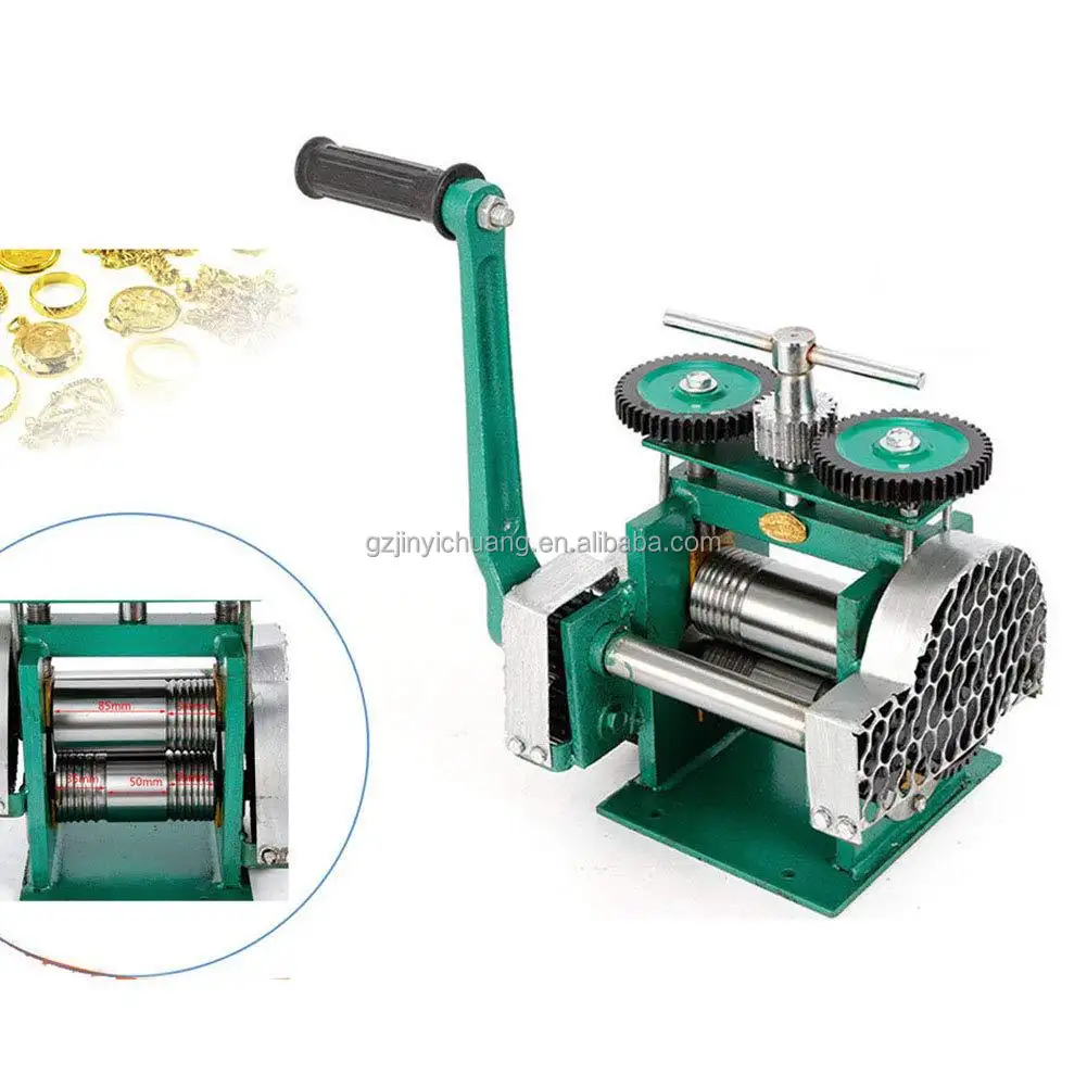 Mini hand operation jewelry tools gold silver wire and sheet rolling mill Jewelry tablet press machine