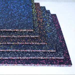 Toptan 1m X 1m kauçuk Mat kaymaz ev spor merkezi için spor salonu için spor salonu kauçuk yer döşemesi Mat fayans kauçuk döşeme fayans - Product Image 2