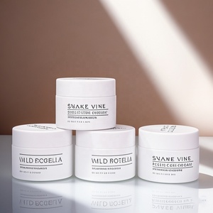 Pot cosmétique en verre blanc personnalisé de 30, 50, 80 ml, récipient pour soins de la peau, pot à crème cosmétique en verre à large ouverture avec couvercle à vis - Product Image 2