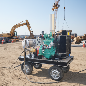 Nettoyeur haute pression diesel 53 kW 500 bars avec réservoir d'eau de 100 gallons - Product Image 1