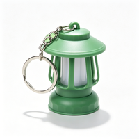 Mini lampe LED rétro pour camping, porte-clés en plastique léger, design de dessin animé, pour cadeaux promotionnels, souvenirs, accessoires
