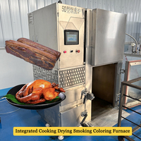 Nouveau Four à Fumage Commercial Automatique pour la Transformation de Viande (Silure, Saucisses, Bacon, Dinde) – Écoénergétique en Acier Inoxydable