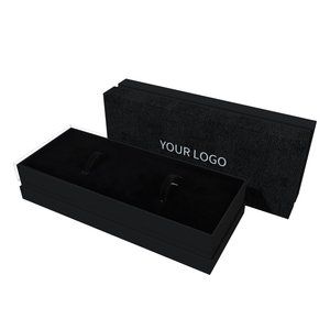 Custom Logo Luxury <strong>Long</strong> Lid Black Watch Hard <strong>Box</strong> Packaging Exquisite Jewelry <strong>Gift</strong> Mechanical Watch Boxes - Product Image 3
