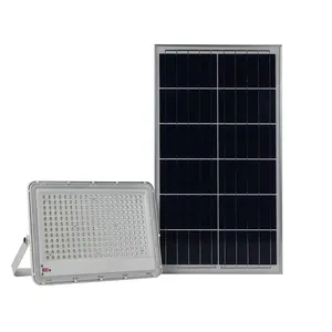 Projecteur solaire étanche à led de crépuscule à aube 60W 100W 150W 240W lampe de jardin solaire rechargeable