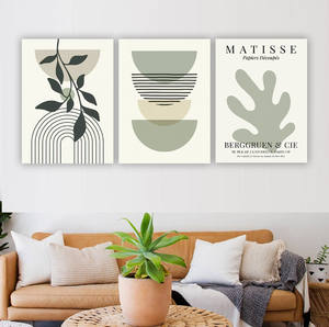 Pósteres de Arte Mural de Plantas Verdes Abstractas Estilo Boho <span class=keywords><strong>Matisse</strong></span>, Impresión en Lienzo para Decoración de Interiores de Sala de Estar - Product Image 6