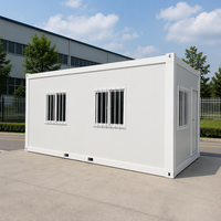 Maison conteneur préfabriquée pliable 20/40 pieds en panneaux sandwich pour magasin de détail - Villa modulaire écologique pour le dropshipping