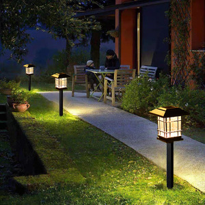 Lampu Taman <span class=keywords><strong>LED</strong></span> Halloween Natal Tahan Air AB dengan Nyala Api Berkedip Bertenaga Surya Berperingkat IP65 Kontrol Nirkabel - Product Image 1