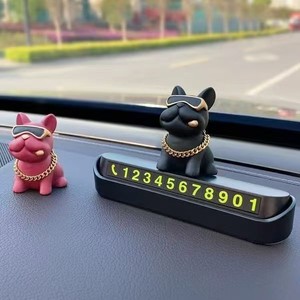 Estatua de <span class=keywords><strong>Bulldog</strong></span> de Resina, Decoración Moderna para el Hogar o la Oficina, Figura de Perro con Gafas de Sol, Adorno para Coche, Regalo para Amantes de los Perros, Venta al Por Mayor - Product Image 3