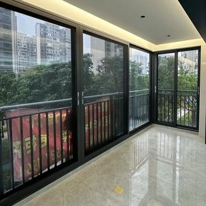 <span class=keywords><strong>หน้าต่างบานเลื่อน</strong></span>โลหะผสมไทเทเนียมแมกนีเซียม กรอบบางแบบมินิมอล ประตูบานเลื่อนแบบเงียบ หน้าต่างแบบรวมสำหรับระเบียงและห้องครัว - Product Image 2