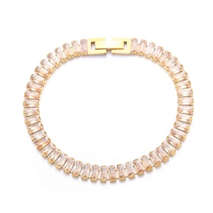 High Quality Crystal Women Statement Chain <b>Bracelet</b> Fashion Bling Cubic Zircon Tennis <b>Bracelet</b> for Women - Product Image 3