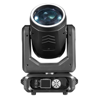Projecteurs LED RGBW mobiles 200W, 18 prismes, DMX512, activés par le son, faisceau lumineux DJ, bande halo, pour fêtes, mariages, Noël, CRI 90 élevé