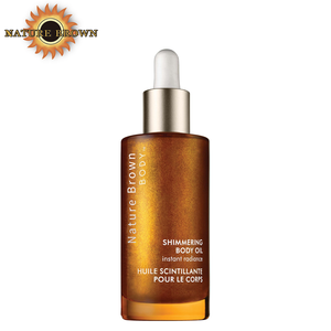 Gouttes de bronzage d'huile de bronzage brillantes sans soleil végétaliennes naturelles organiques végétaliennes de couleur personnalisable faux bronze - Product Image 1