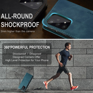 Étui de protection en cuir à rabat rétro anti-chute pour <span class=keywords><strong>Samsung</strong></span> <span class=keywords><strong>S23</strong></span> A53 et pour téléphones mobiles Galaxy A14 Design artisanal en relief - Product Image 3
