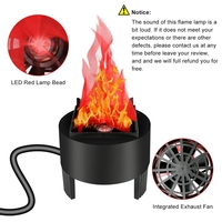Lampe de table 3d Led Fake Campfire Fire Artificial Flickering Flame Effect Light For Bar Stage Halloween Christmas Party Decoration