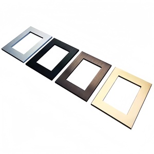 Tùy Chỉnh CNC Anodized Nhôm Đôi Rocker Cửa Sổ Không Dây Bảng Chuyển Đổi Sang Trọng Quay Ánh Sáng Nút Vật Liệu Thép Không Gỉ - Product Image 1