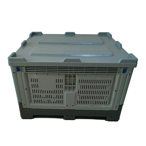 Boîte de palette pliable en <span class=keywords><strong>plastique</strong></span> ventilé empilable 1200x1000x810, grands Lots de conteneurs de stockage en <span class=keywords><strong>plastique</strong></span> industriel - Product Image 1