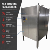 TUORONG 300~500kg/h Machine de tempérage de chocolat industrielle automatique multifonctionnelle personnalisable à chauffage et refroidissement continu