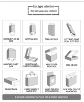 Boîte Cadeau Surprise de Noël Vide, Emballage de Dessin Animé pour Anniversaire d'Enfants, Calendrier de l'Avent, Impression Offset