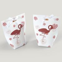 Caja de Regalo de Cartón Impresa Personalizada para Chocolates, Dulces y Galletas, Empaque Navideño con Lazos de Cinta, Hecha de Papel de Calidad