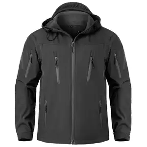 Men's Special Ops Tactical Jacket Water-Resistant Softshell Fleece Hiking Hooded Coats Jacket