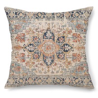 Housse de coussin carrée en polyester imprimé, douce, pour la maison, la chambre, le canapé, motif floral bohème