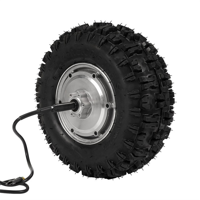 13inch 13x5.00-6 Off-road Tire 48v 500w 100N.m Single Shaft Brushless Gear Hub Motor  for Golf Cart