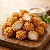 Pollo Crujiente Congelado Premium - Bocados de Pollo Empanizado Extra Crujiente - Venta al por Mayor para Restaurantes y Cadenas de Comida Rápida