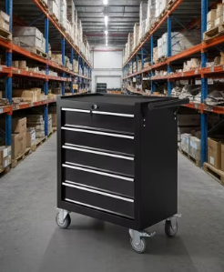 Gabinete de Herramientas Metálico Negro de 7 Cajones, Caja de Herramientas con Ruedas <span class=keywords><strong>para</strong></span> Garaje - Product Image 4