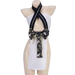 Ensemble de vêtements de nuit sexy en kimono blanc japonais à col halter, lingerie tissée, vêtements de détente sans manches pour femmes, 088 - Product Image 1