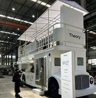 Camion-restaurant mobile complet à deux étages avec sièges