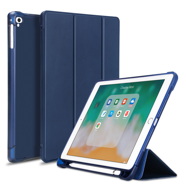 Best Price Shockproof Stand Leather Flip Case Cover With Pencil Holder Smart Tablet Cover for iPad AIR 1/2 iPad 9.7 2017 2018