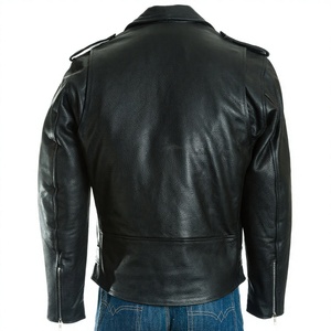 Best Quality Men's Cow Hide Genuine <b>Leather</b> <b>Jacket</b> For Mens Custom logo High Quality Men's <b>Jacket</b> - Product Image 3