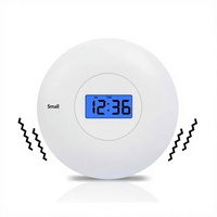 Jam Alarm Getar Kreatif dan Kuat dengan Layar LCD, Mode Senyap, Dua Alarm, Intensitas Dapat Disesuaikan, Desain Modern untuk Pelajar
