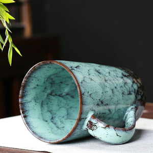 ขายส่งจากโรงงาน แก้วเซรามิกเคลือบสีแบบเผาในเตา แก้วคู่สไตล์นอร์ดิก ใช้ซ้ำได้ เหมาะสำหรับงานปาร์ตี้ ใช้ในบ้านและสำนักงาน - Product Image 3